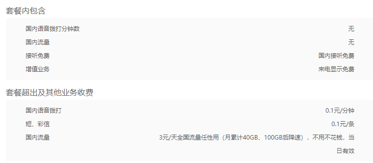 深圳联通大天神卡(3元日租卡).png 联通大天神卡(3元日租卡)资费